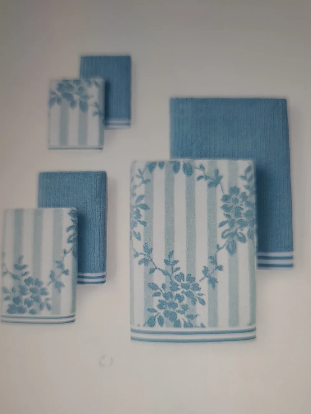 Caro Home Soft Luxe Blue Towel Set - 6 Piece Bundle